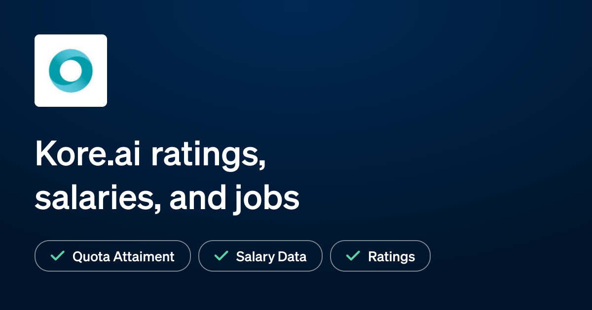 kore-ai-ratings-salaries-and-sales-jobs-repvue