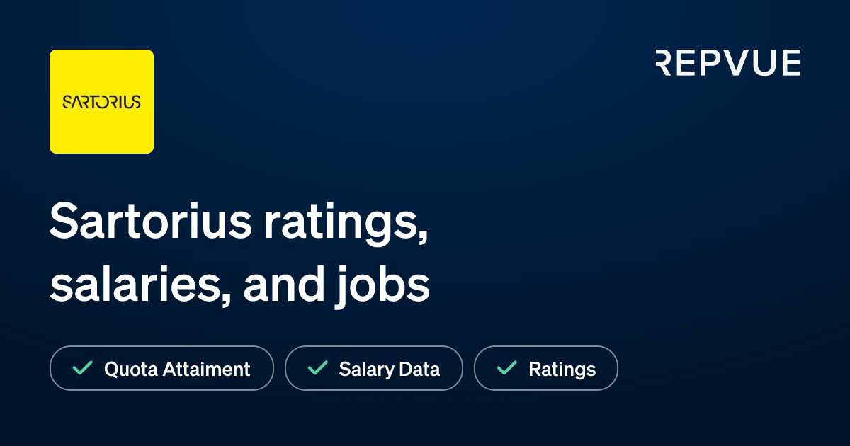 Sartorius Ratings, Reviews, Salaries, and Sales Jobs RepVue